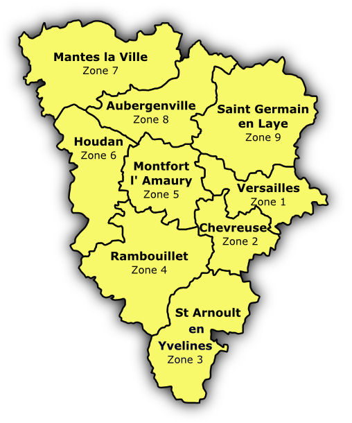 voici la carte des villes des yvelines ou nous intervenons pour le débarras