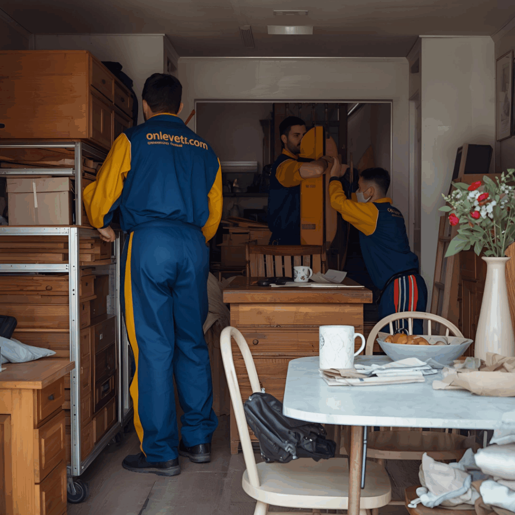 Équipe Onlèvetout réalisant un débarras de pavillon à Cachan 94230