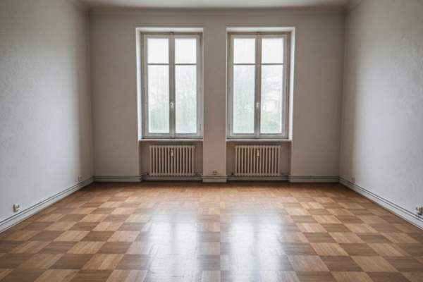 Après débarras - Même studio 50m² entièrement vide et nettoyé - lumineux