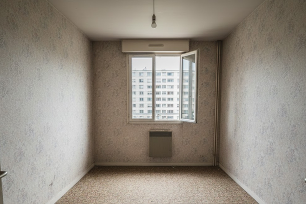 Après débarras - Même studio 20m² complètement vide