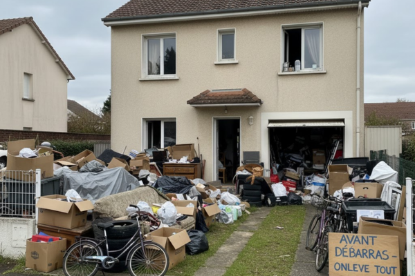 Avant débarras - Pavillon 80m² Val-de-Marne encombré