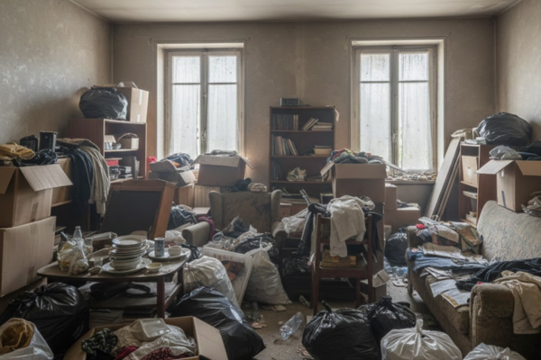 Avant débarras - Grand studio 60m² Yvelines encombré