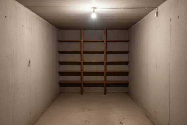 Sous-sol vide et rangé après débarras Vincennes - espace propre et fonctionnel