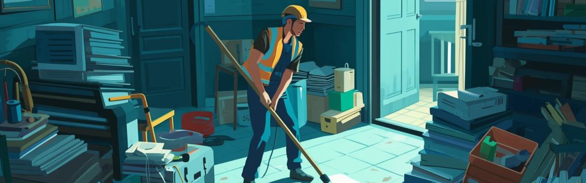 Équipe spécialisée OnLeveTout intervenant avec discrétion pour un débarras syndrome Diogène - nettoyage professionnel logement encombré Paris