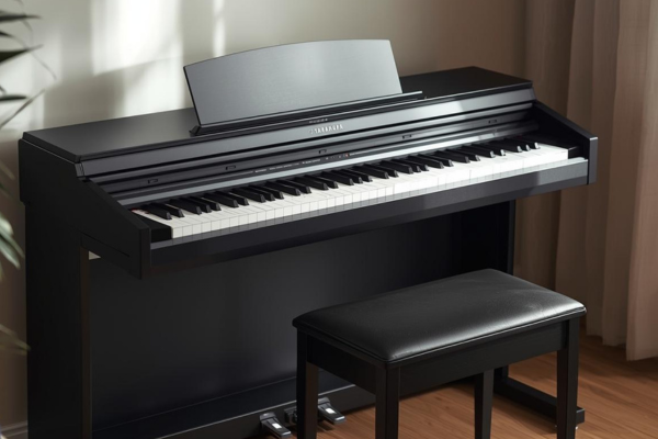 Enlèvement piano numérique Paris - Yamaha Roland Korg Piano numérique Yamaha Clavinova sur pied à enlever - clavier 88 touches avec pédalier et banquette