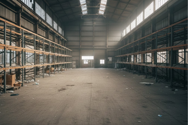 Entrepôt 1200m² après débarras Seine-Saint-Denis