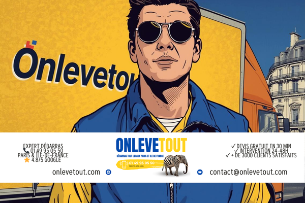 Débarras maison Saint-Cloud - Équipe OnLeveTout devant propriété de standing