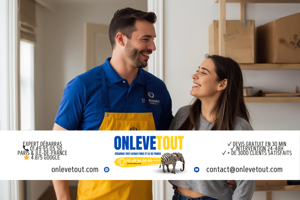 Débarras appartement et maison à Clichy 92110 - Équipe OnLeveTout Hauts-de-Seine