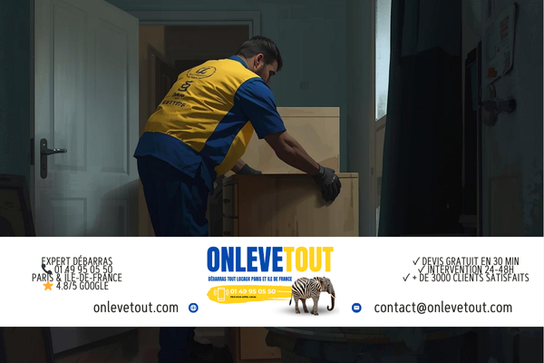 Débarras appartement et maison à Palaiseau 91120 - Équipe OnLeveTout Essonne