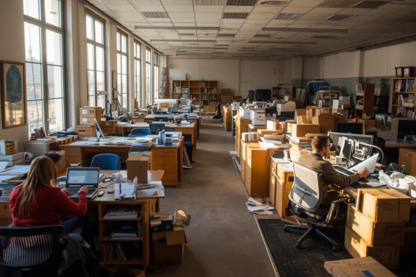 Débarras de mobilier de bureau
