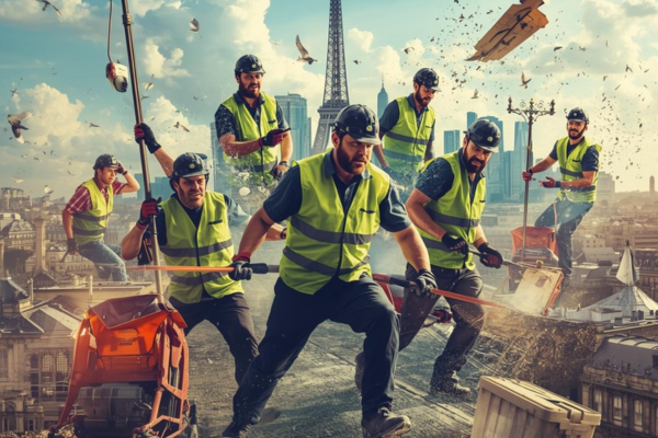 Équipe OnLeveTout en intervention de débarras à Paris